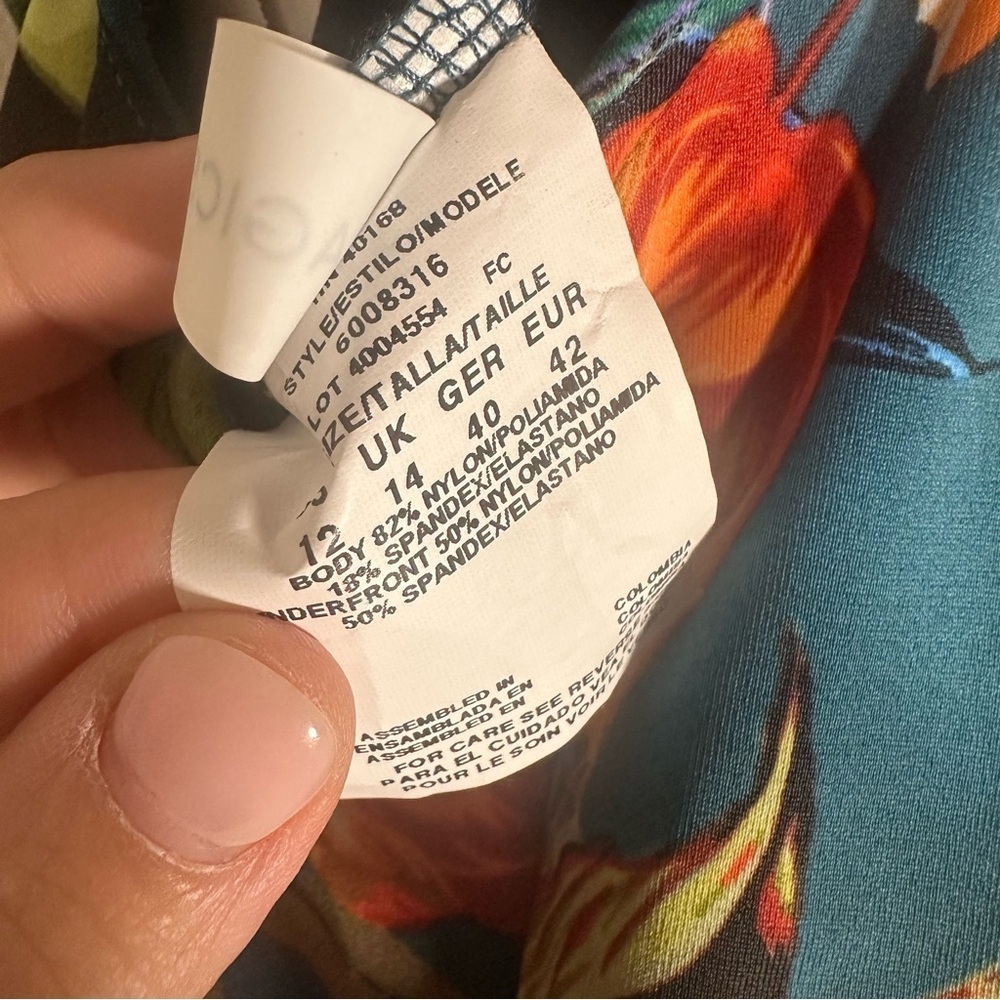 NWT $162 MAGICSUIT Serenity Stella ​Floral One-Piece Swimsuit Size 12 - Picture 8 of 8